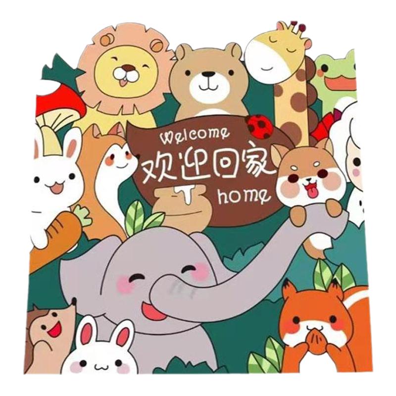 入户门家用地垫波仔pvc卡通皮革
