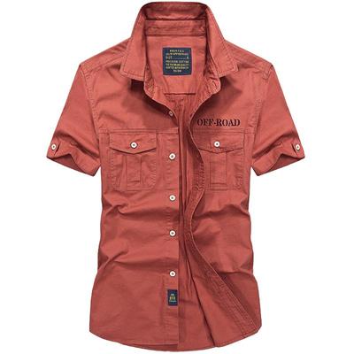 夏季短袖衬衫休闲宽松肥大爸爸