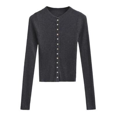 怪力酱早秋辣妹针织内搭打底衫