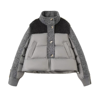 大码女装胖mm休闲百搭显瘦棉袄女