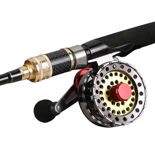 自动微物磁力缓降桥筏轮全金属伐阀前打冰钓渔鱼轮带协力摇臂线杯