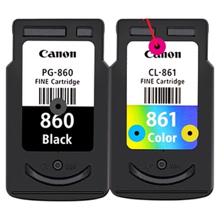 佳能ts5380原装墨盒黑色860墨盒彩色861大容量适用佳能ts5380打印机可加墨易加墨连供可用墨水盒PG860 CL861