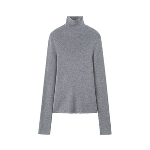 桐乡合盈 雪夜2025秋冬新款羊绒羊毛混纺针织衫高领打底衫毛衣女