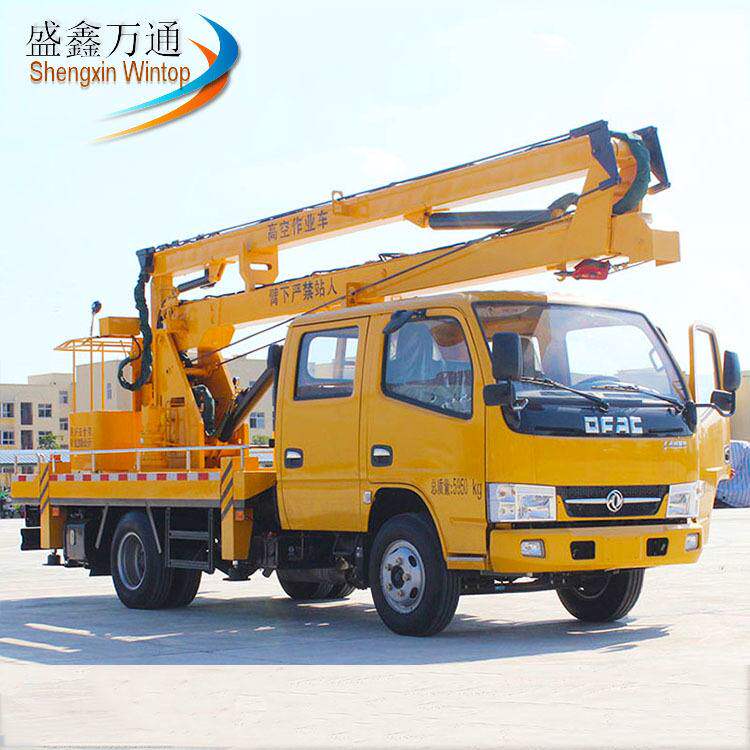 12米汽车伸缩臂高空作业车曲臂式车载升降作业平台移动液压升降机