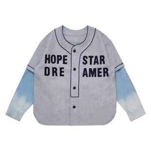 JAC梦想家童装◆春日Fitcheck~拼接假两件羊毛软男女儿童长袖开衫