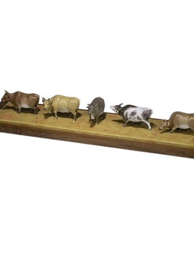 铜师傅五牛积福办公室铜摆件