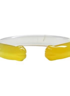 正品香槟金白月光猫爪手镯玛瑙