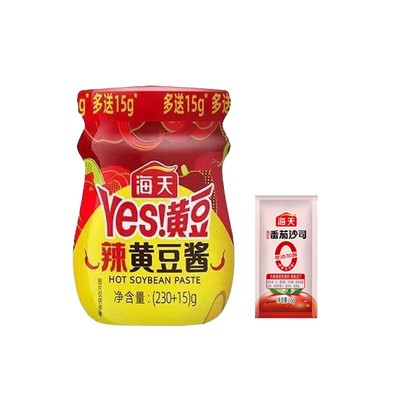 海天辣黄豆酱230g/340g东北大酱