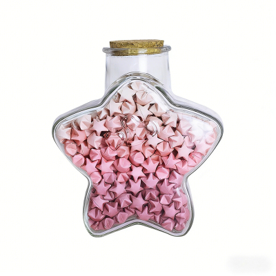 渐变星星纸玻璃瓶折星星专用纸