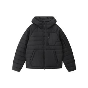 AMAKROM埃可龙潮流街头风轻薄连帽短款休闲保暖羽绒服外套男