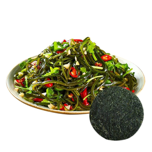 压缩海带丝圆饼霞浦海带丝烘干货独立小包装开袋即食免洗凉拌专用
