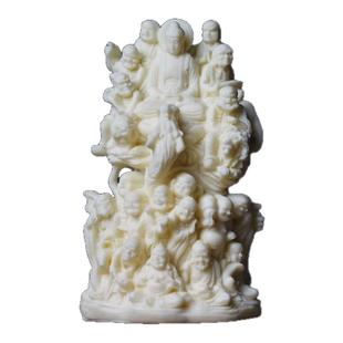 象牙果十八罗汉摆件佛像大日如来降龙伏虎尊者佛堂家居办公室供奉