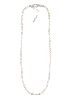 JX I 微时澄光 极简设计天然巴洛克珍珠项链纯银高级感简约锁骨链