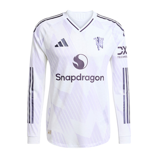 酷锐足球阿迪达斯25/26赛季曼联客场球员版足球长袖球衣JP3023