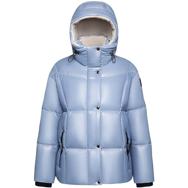 泡芙PUFF波司登90鹅绒高蓬高充绒2025新款冬羽绒服女短款科技蓄热