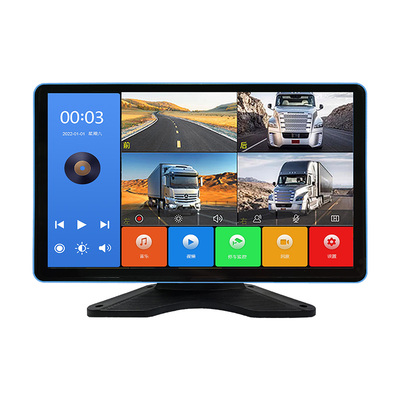 高清夜视行车记录仪触控四路监控