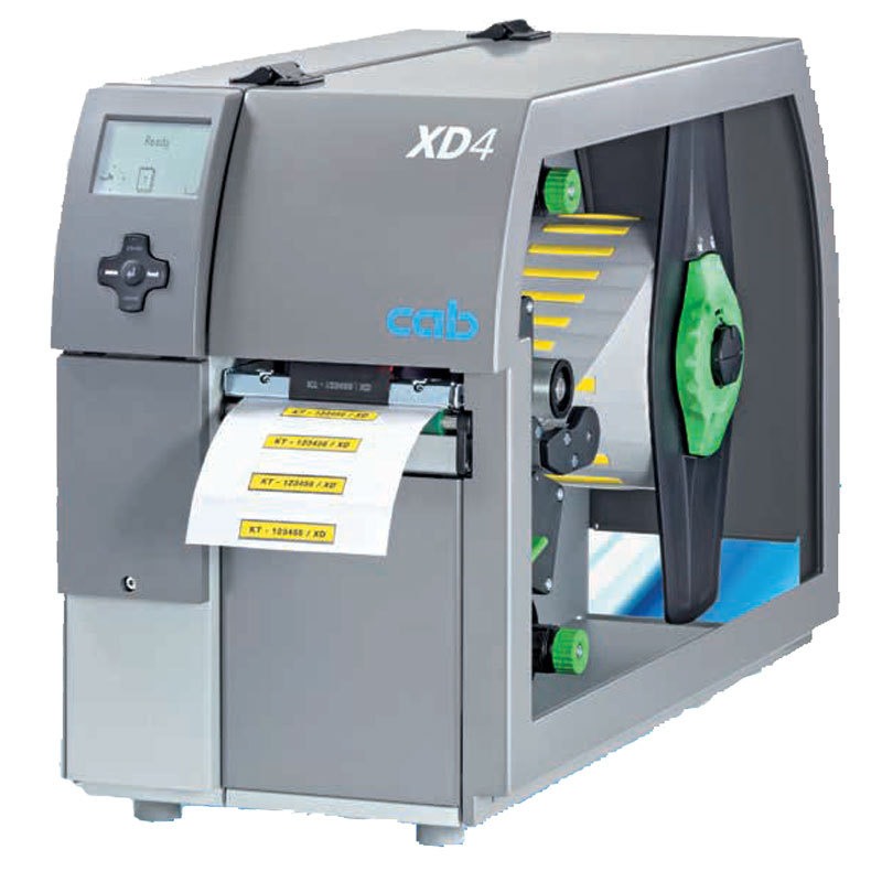 CAB希爱比铠博XD4T/XD4M纺织布服装水洗唛丝带连续标签双面打印机