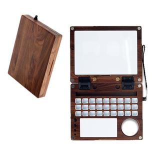 北美黑胡桃木水彩写生旅行盒颜料水彩盒便携式多功能户外出写生必备全套齐全专业画画美术生工具可装三脚架