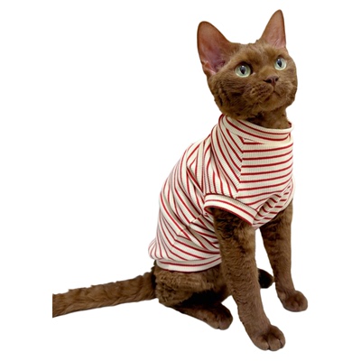 春夏纯棉猫咪复古高弹背心