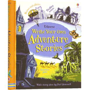 Usborne Write Your Own Adventure Stories 尤斯伯恩 写自己的冒险故事 旅行计划 小学益智活动书 课外阅读 8+岁 英文原版进口