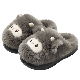儿童棉拖鞋男童秋冬季2025新款室内家居加绒加厚保暖亲子棉拖男孩