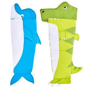 EUSEBIO睡袋儿童冬季中大童加厚保暖室内宝宝防踢被学生午休睡袋