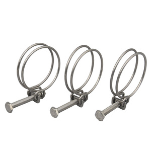 不锈钢双钢丝喉箍强力加粗钢丝箍锁紧水管橡胶管卡箍水管抱箍管箍