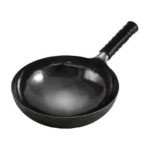 正品章丘老式家用炒菜锅手工铁锅不粘锅无涂层炒锅黑锅