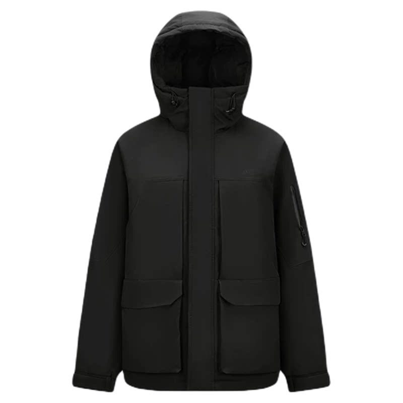 森马防风防雨外套中长款羽绒服男