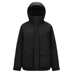 森马中国国家地理联名90绒中长款羽绒服防寒保暖三防工装情侣外套