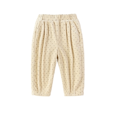 巴拉巴拉长裤男童加绒锥形裤波点