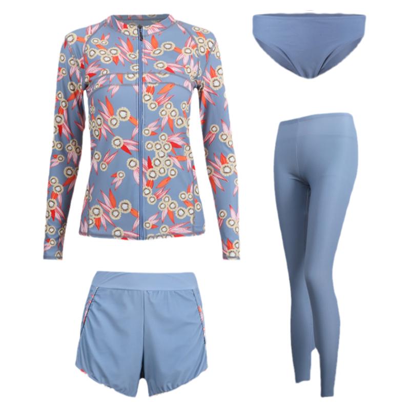 女游泳衣潜水服速干防晒长袖泳装