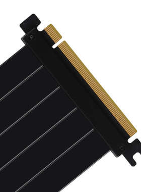 PCIE 4.0显卡延长线PCIE3.0台式机90度竖装黑白色16X转接线
