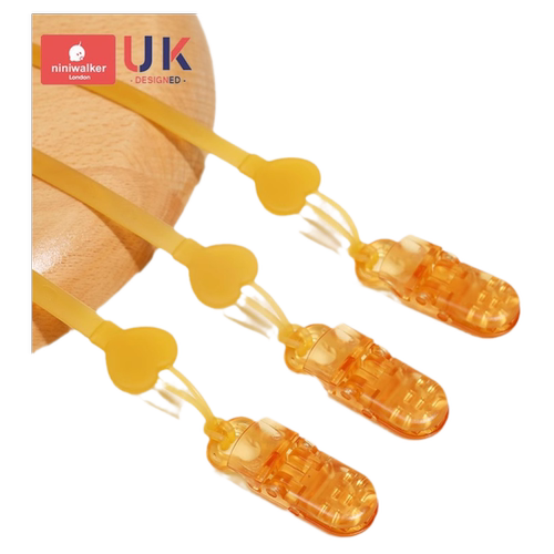 牙胶防丢硅胶安抚奶嘴牙胶磨牙棒防掉链挂绳婴儿玩具咬咬乐固定夹