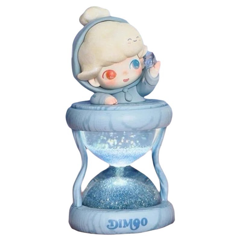 POPMART泡泡玛特DIMOO限定时光系列发光沙漏水晶球盲盒周边礼物