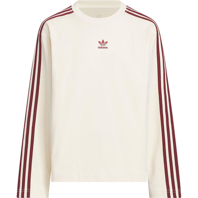Adidas/阿迪达斯正品三叶草儿童运动三条纹透气休闲长袖KG6624