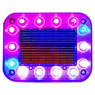 太阳能警示爆闪灯大货车摩托电动汽车强磁示宽防追尾闪烁灯免接线