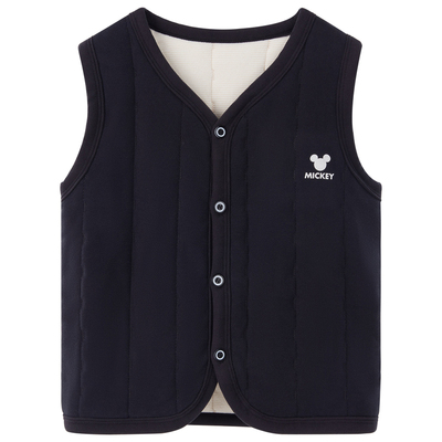 迪士尼男童羽绒棉保暖马甲