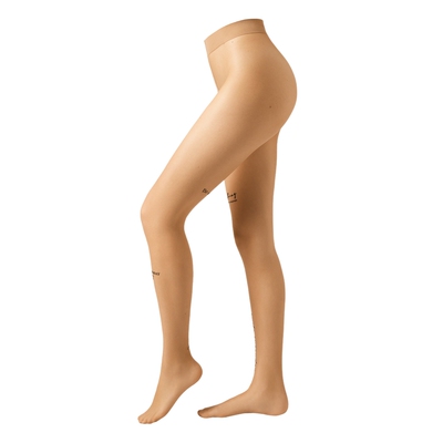 CALZEDONIA卡泽意袜春夏女士20D字母纹身印花连裤袜丝袜MODC2162