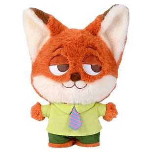 KKV迪士尼正版蜂蜜罐疯狂动物城尼克朱迪情侣挂件毛绒玩偶公仔