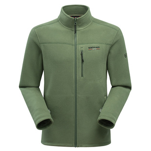 诺诗兰2025新款Polartec200保暖立领抓绒衣户外徒步登山外套男