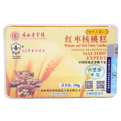 蜜蜂牌红枣麦芽糖核桃糕