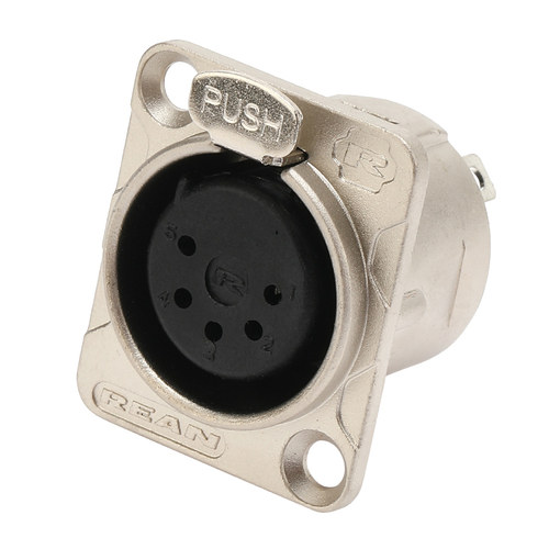 REAN甬声卡农DMX512五芯卡侬公母插座控台通话系统灯光数据控制