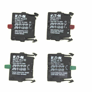 EATON/伊顿穆勒M22-KC10常开辅助触点后部固定螺钉式进口原装正品