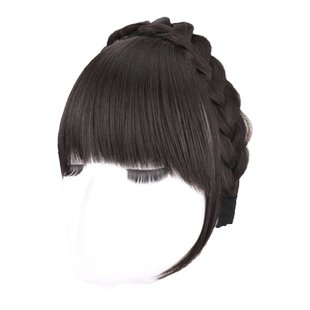 鱼骨辫假发发箍高颅顶显脸小刘海自然不死板遮盖发际线神器压发圈