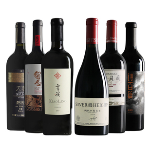 【精选名庄6支】银色高地/天塞酒庄/加贝兰/留世酒庄/蒲昌/美贺