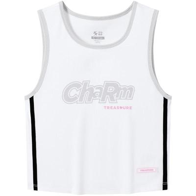 特步短袖女2025年夏季透气舒爽针织修身圆领运动背心976228090551