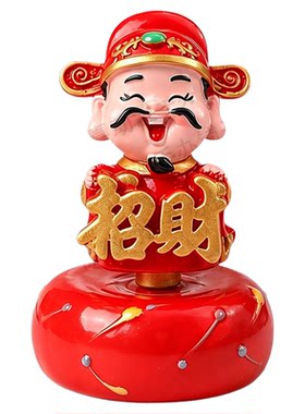 景德镇财神陶瓷招财转运摆件