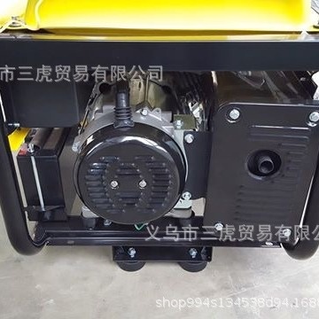 出口型ELEPQ款式6KW7KVA电启动汽油发电机带轮子手柄