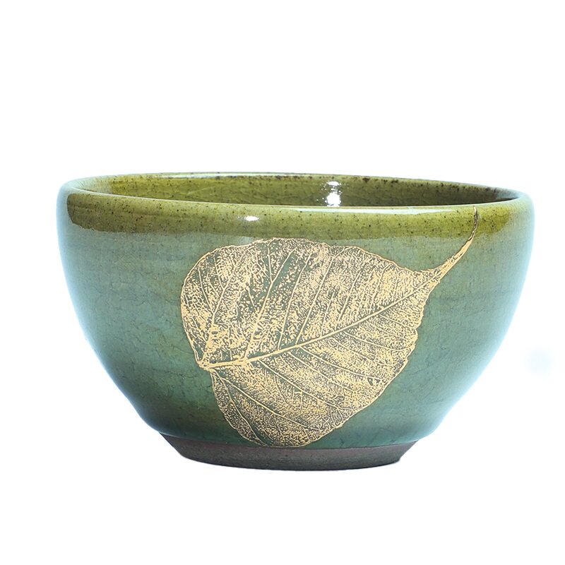 滋心堂吴继旺冰裂木叶建盏茶杯
